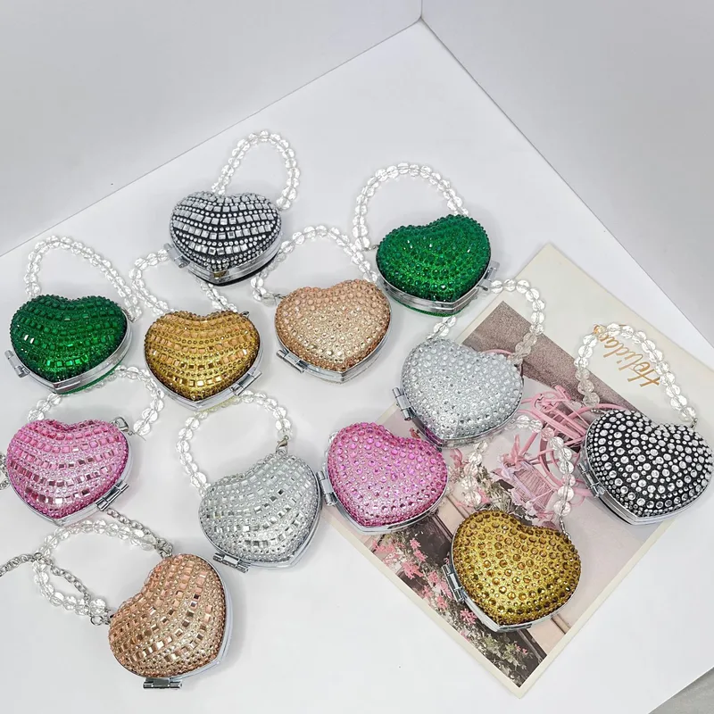 Women's Mini Acrylic Heart Shape Streetwear Heart-shaped Magnetic Buckle Shoulder Bag Handbag