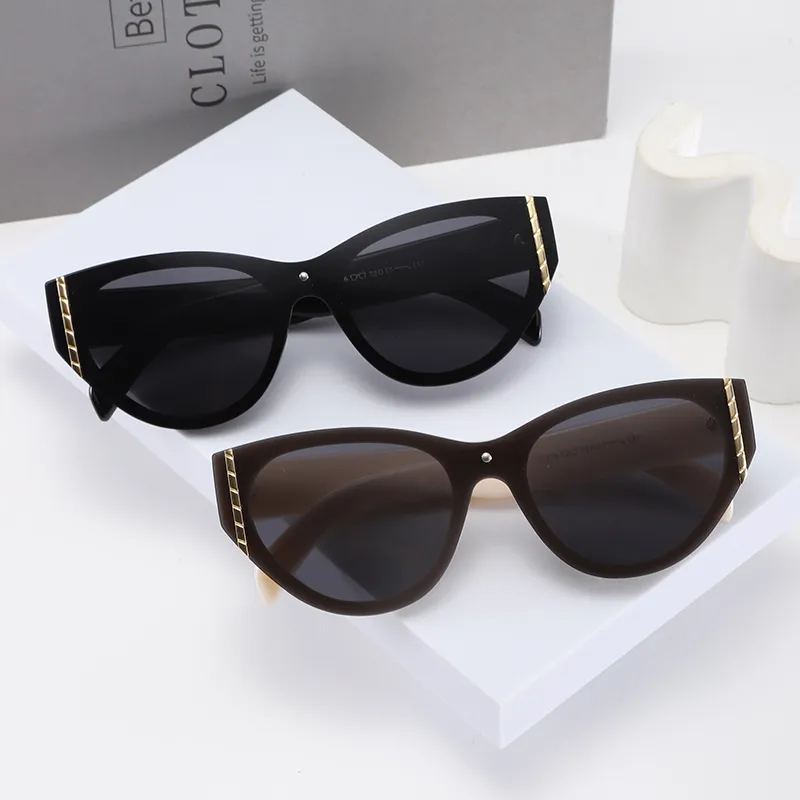 Casual Elegant Streetwear Oval PC UV400 Protection Resin Oval Frame Full Frame Glasses