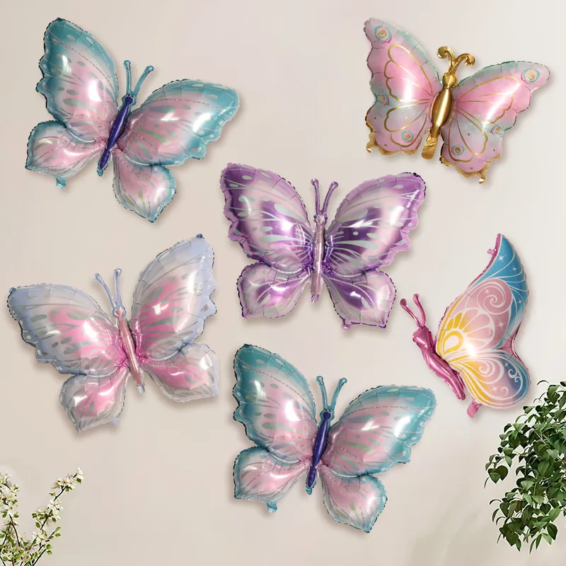 Cute Butterfly Aluminum Film Outdoor Decoration