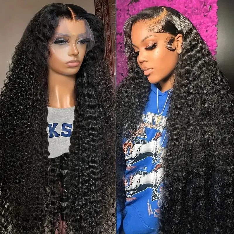 Women's Sweet Holiday Party High Temperature Wire Centre Parting Long Curly Hair Wigs