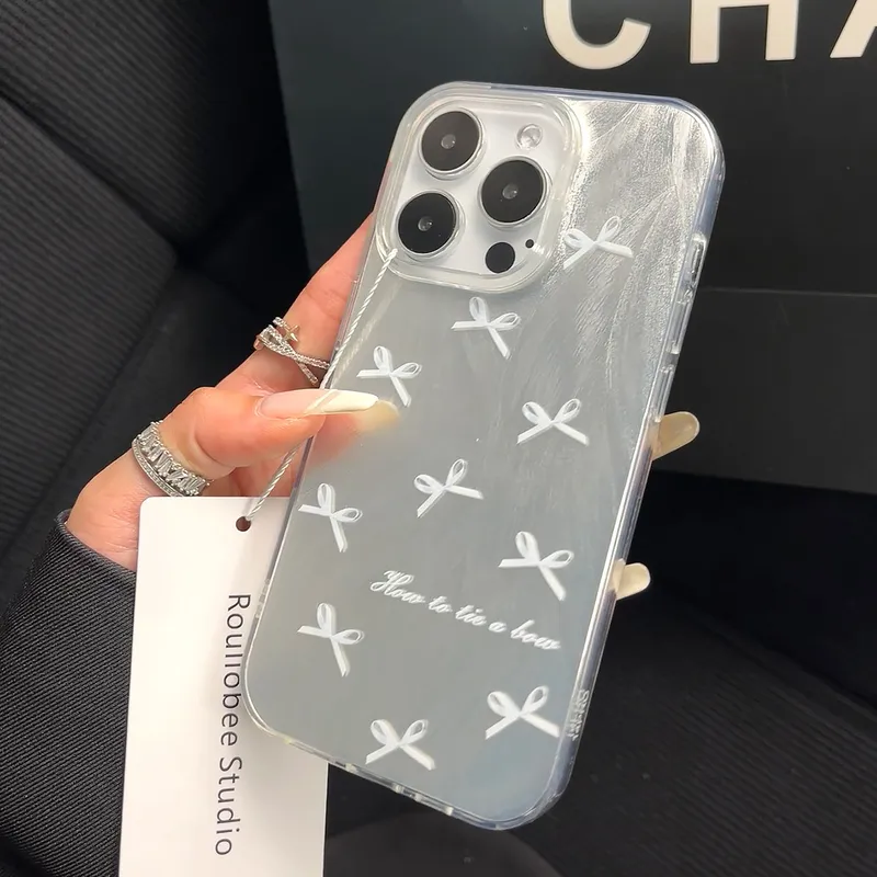 PC Bow Knot Frosted Elegant Cute Phone Cases Phone Cases
