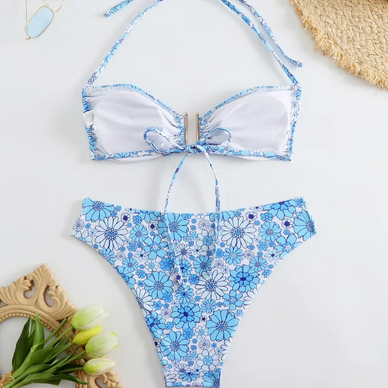 Women's Sexy Tight 2 Pieces Set Swimwear