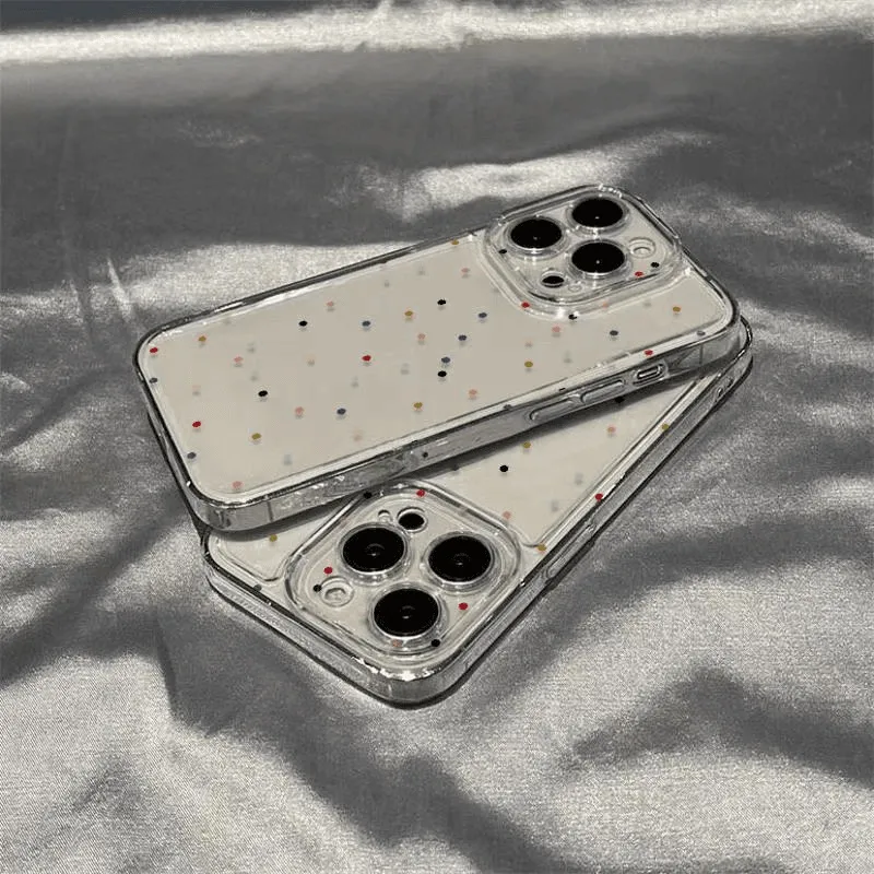 Soft Glue Round Dots Elegant Lady Streetwear Phone Cases Phone Cases