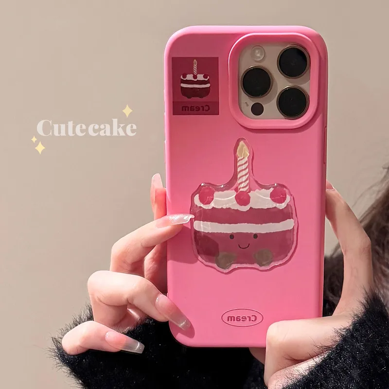 Tpu Cake Painted Cartoon Style Phone Cases Phone Cases