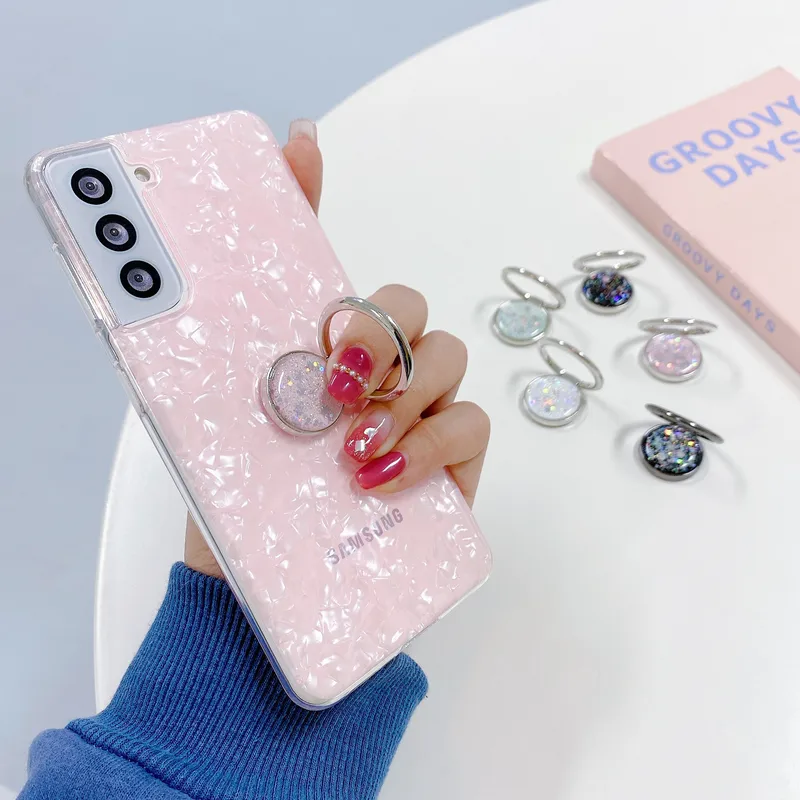Metal Colorful Shiny Phone Ring Grips Phone Cases