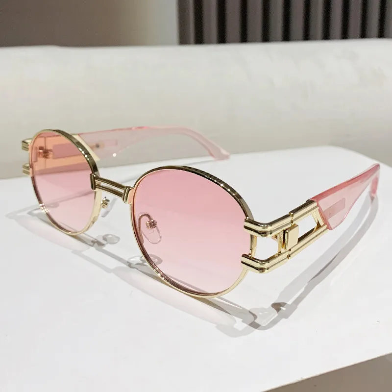 Elegant Basic Solid Color Ac Oval Frame Full Frame Glasses