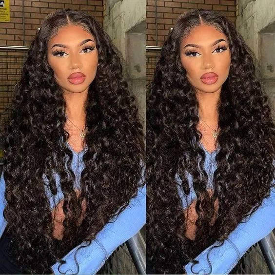 Unisex Simple Style Casual Holiday Street Real Hair Long Curly Hair Wigs