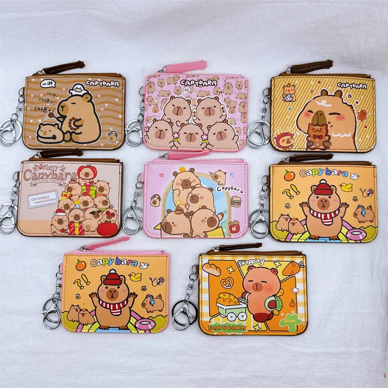 Unisex Cartoon Pu Leather Zipper