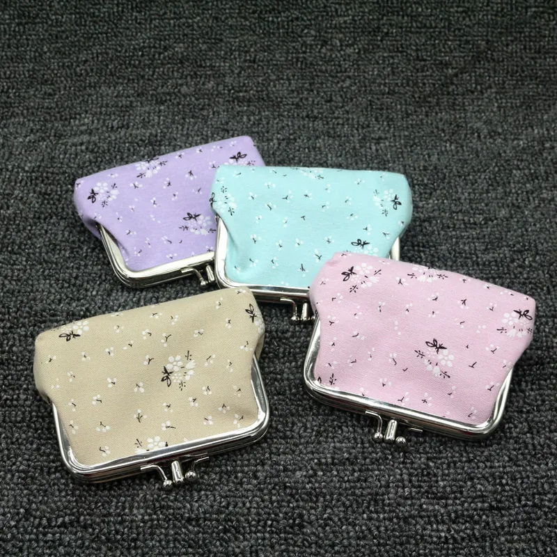 Women's Flower Canvas Lock Clasp