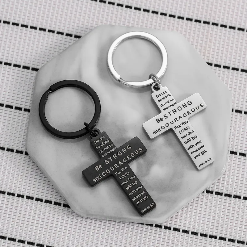 1 Piece Simple Style Cross Star 201 Stainless Steel Unisex Unisex Bag Pendant Keychain