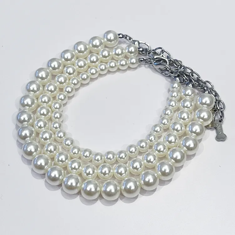 All Seasons Cute Plastic Pearl Pet Accessories