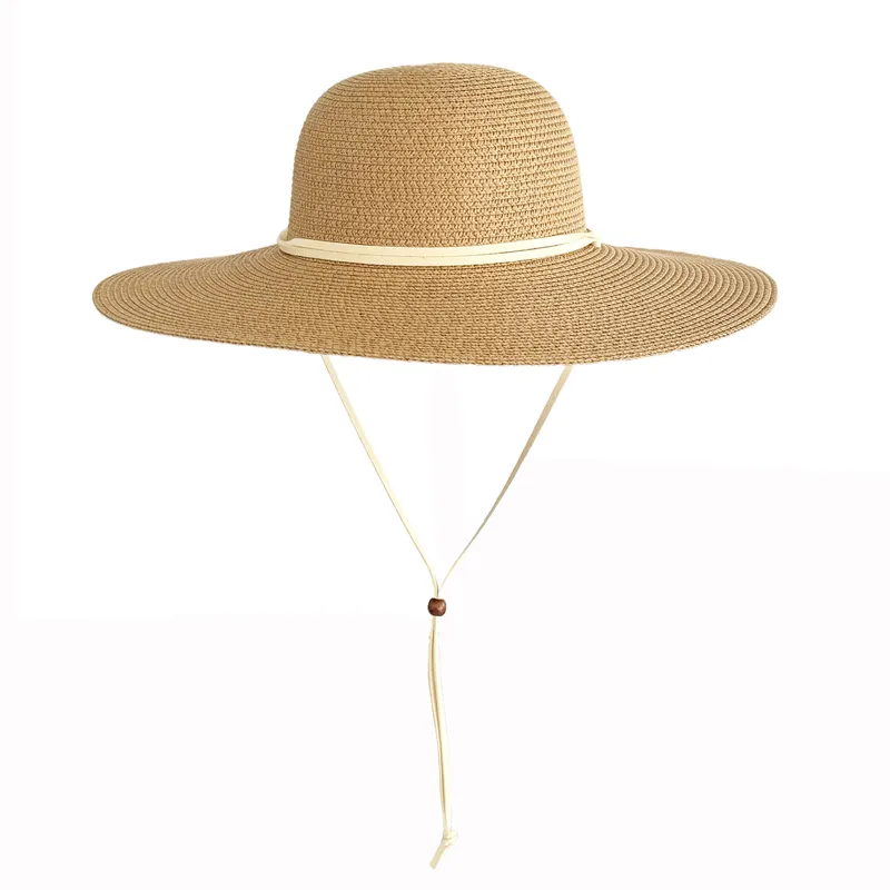 Women's Casual Style Basic Solid Color Big Eaves Straw Hat