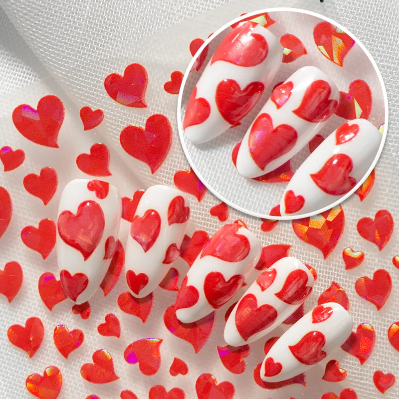 IG Style Cartoon Style Cute Heart Shape Nail Stickers Nail Decoration Accessories