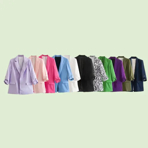 Women's Elegant Solid Color Zipper Coat