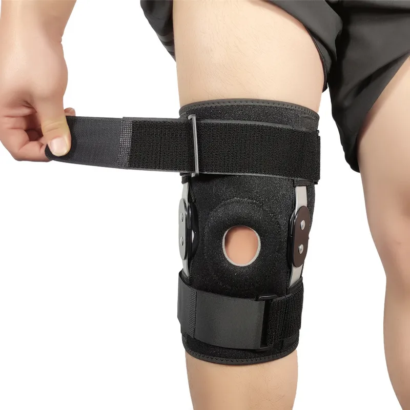 Sports Knee Pads Fitness Training Knee Protection Support Aid Silicone Shock Absorption Pressure Aluminum Bar Pads