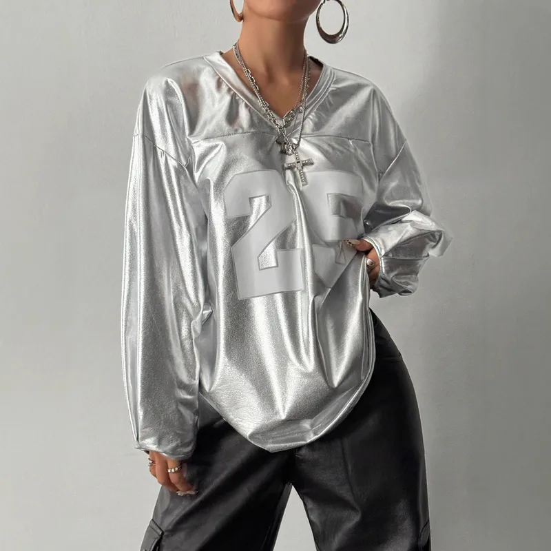Women's T-shirt Long Sleeve T-Shirts Streetwear Solid Color