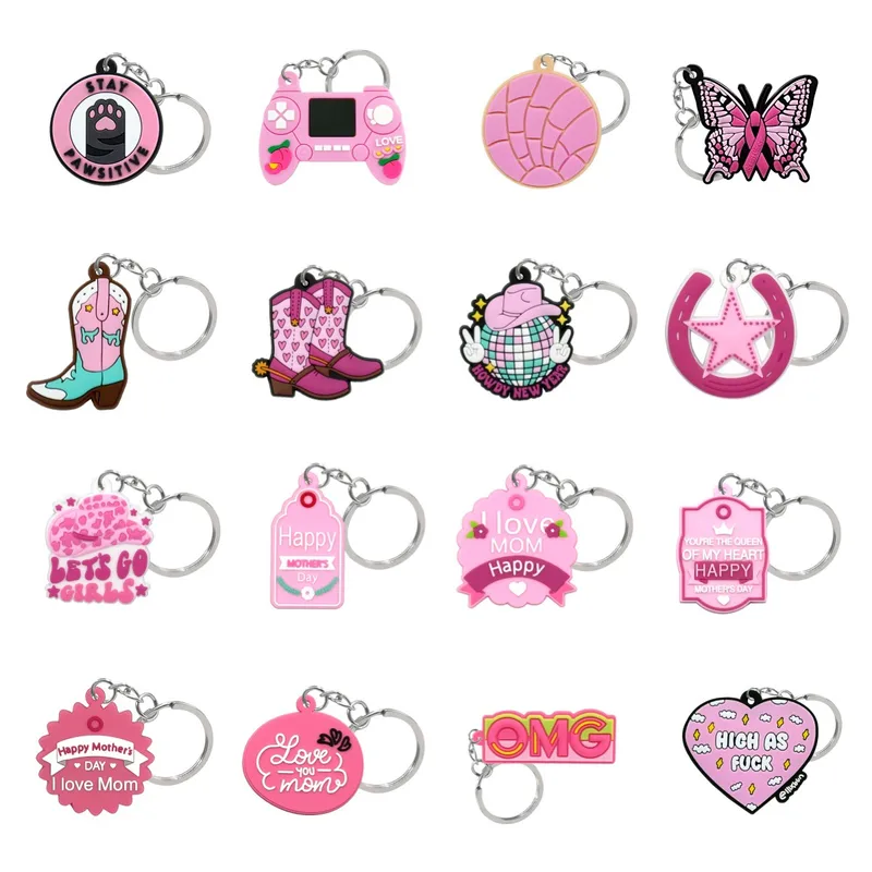 1 Piece Cartoon Style Cute Letter Heart Shape Boots PVC Alloy Women's Bag Pendant Keychain