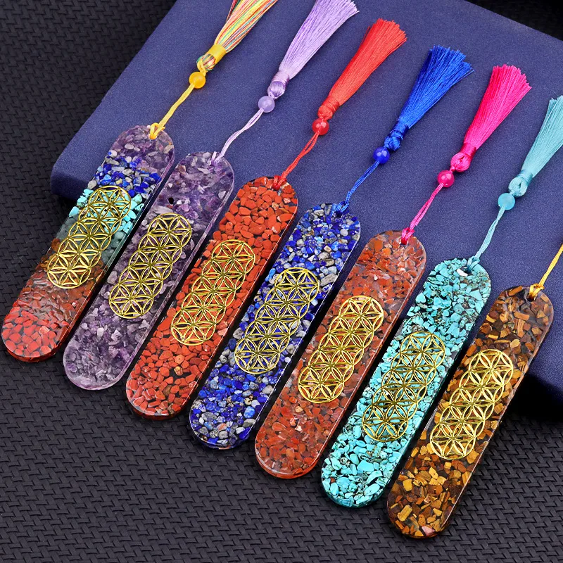 1 Piece Geometric Class Learning School Lapis Lazuli Semi-precious Stone Amethyst Vintage Style Bookmark