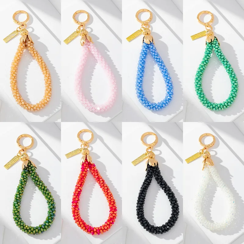 1 Piece Casual Simple Style Commute Water Droplets Glass Unisex Bag Pendant Mobile Phone Chain Keychain