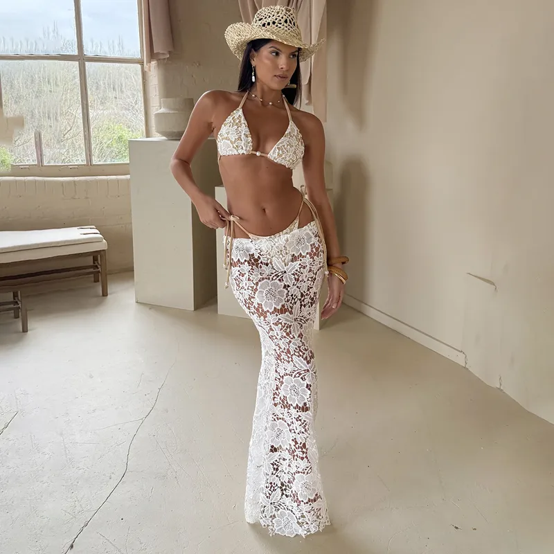 Women's Sexy Solid Color 3 Pieces Set Swimwear