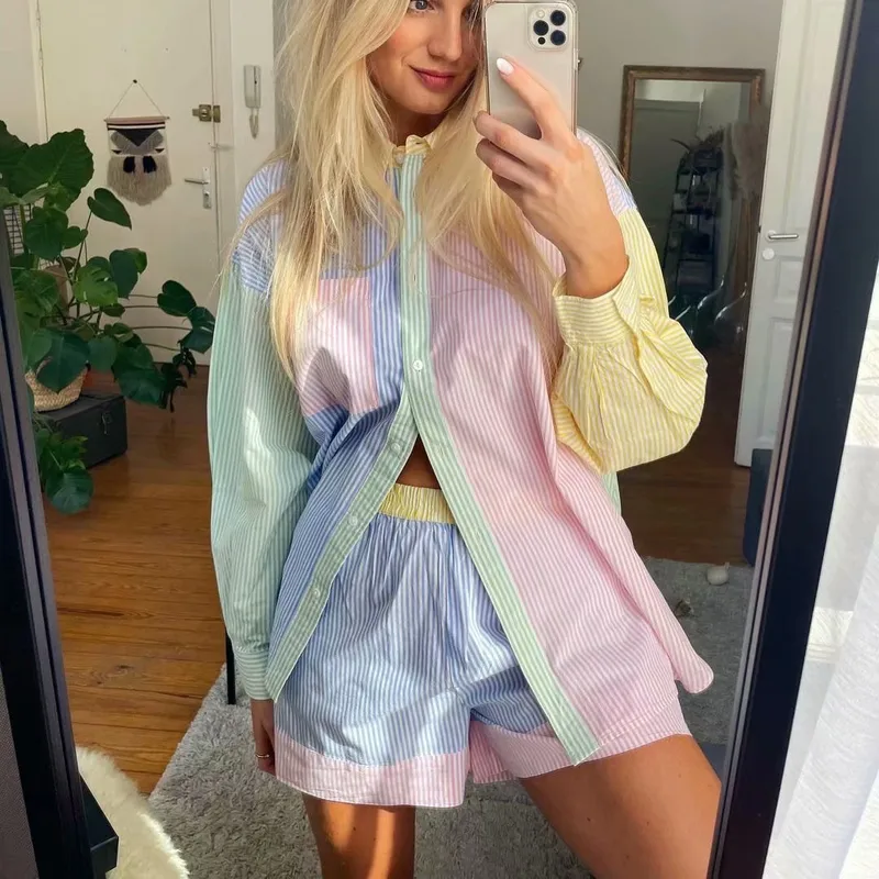 Women's Weekend Sweet Style Simple Style Color Block