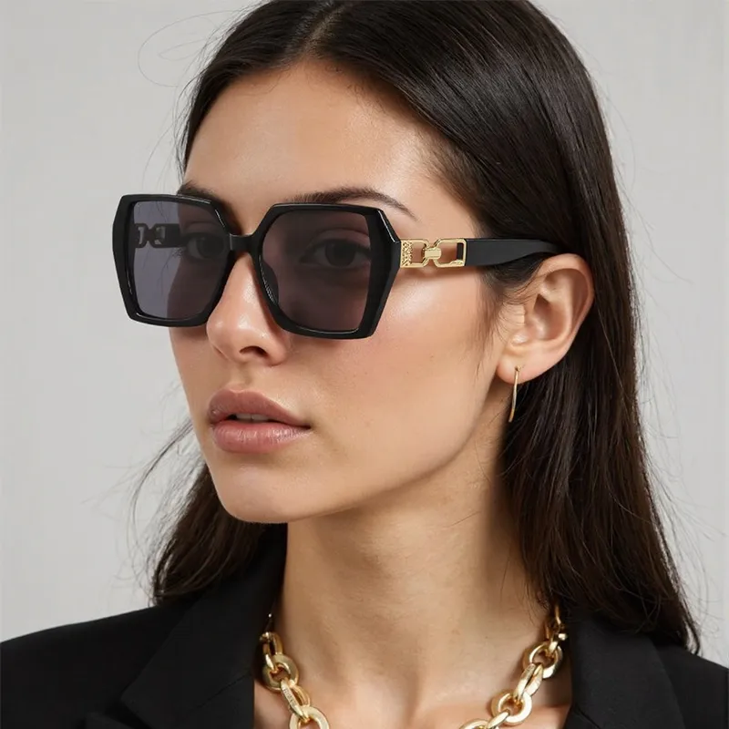 Casual Elegant Streetwear Solid Color PC UV400 Protection Tinted Lenses Square Full Frame Glasses