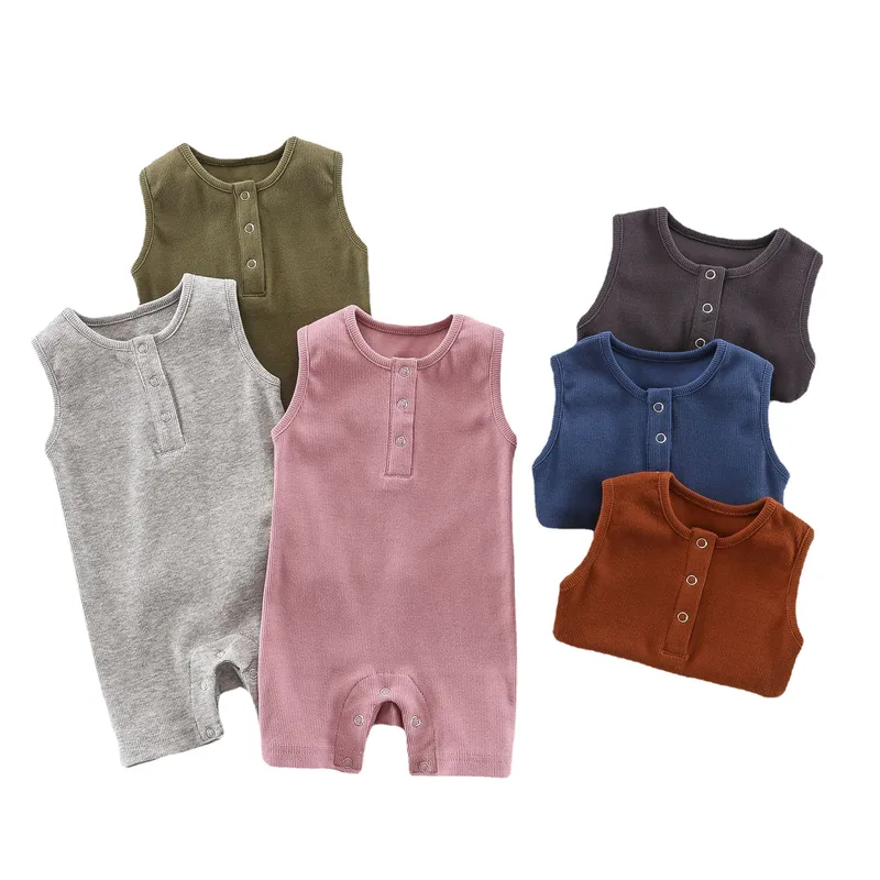Baby Ins Climbing Clothes Newborn Clothes Baby Jaysuit Summer Clothes Sleeveless Bag Fat Clothes Baby Clothes Climbing Clothes