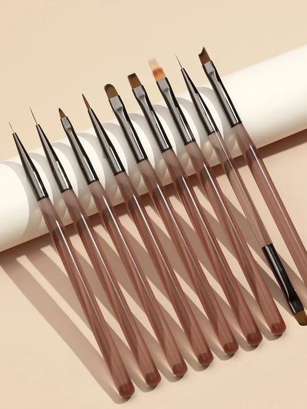 Solid Color Plastic Nail Pen