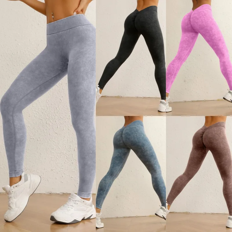 Casual Fitness Sexy Solid Color Nylon Spandex Active Bottoms Leggings