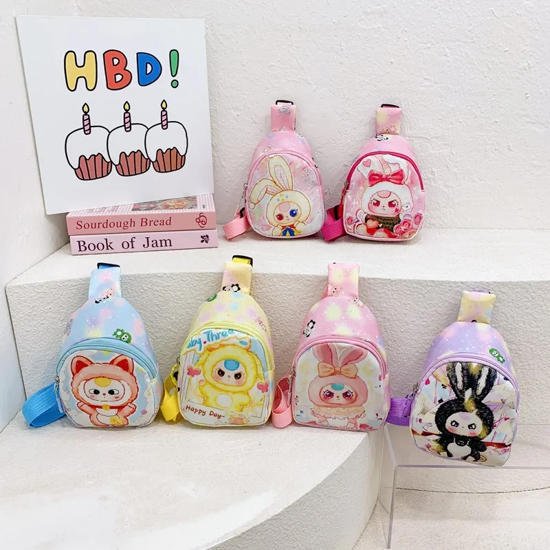 Children's Bag Fashion Cute Cartoon Chest Bag Mini Kindergarten Girls Lightweight Baby Crossbody Bag Backpack New
