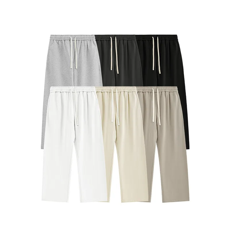 ABS Men's Wear | 445g Heavy Straight Pants  Spring And Summer New Fashion Brand Loose Daily Leisure Sports Pants