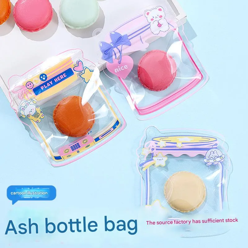 Cartoon Mini Cute Universal Self-sealing Bag Transparent Snack Cookie Toy Storage Bag  Gift Gift Bag