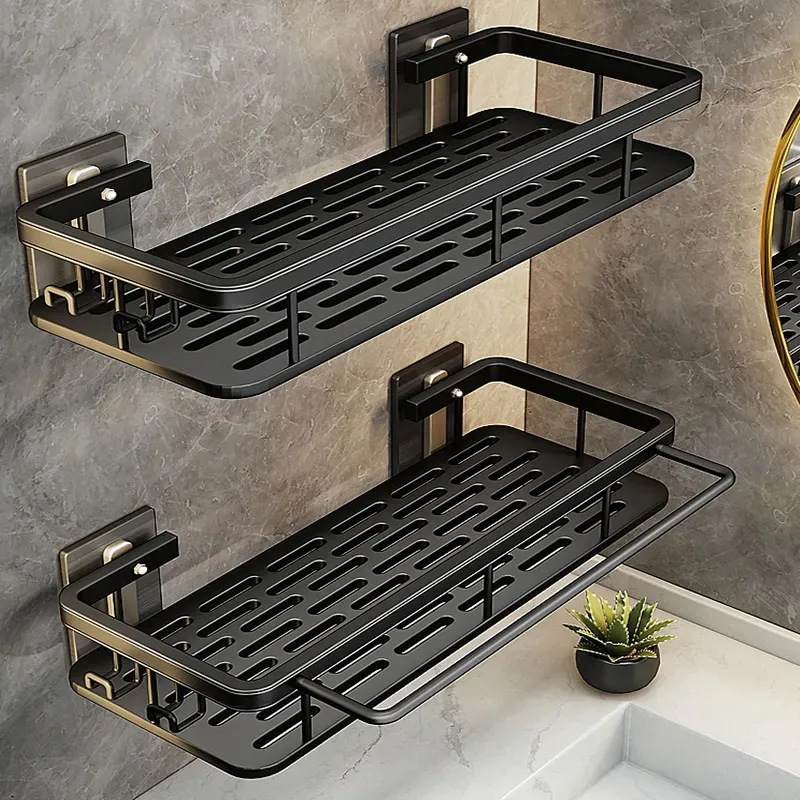 Toilet Wall-mounted Punch-free Toilet Bath Toilet Washstand Wall Storage Shelf Bathroom Storage Rack