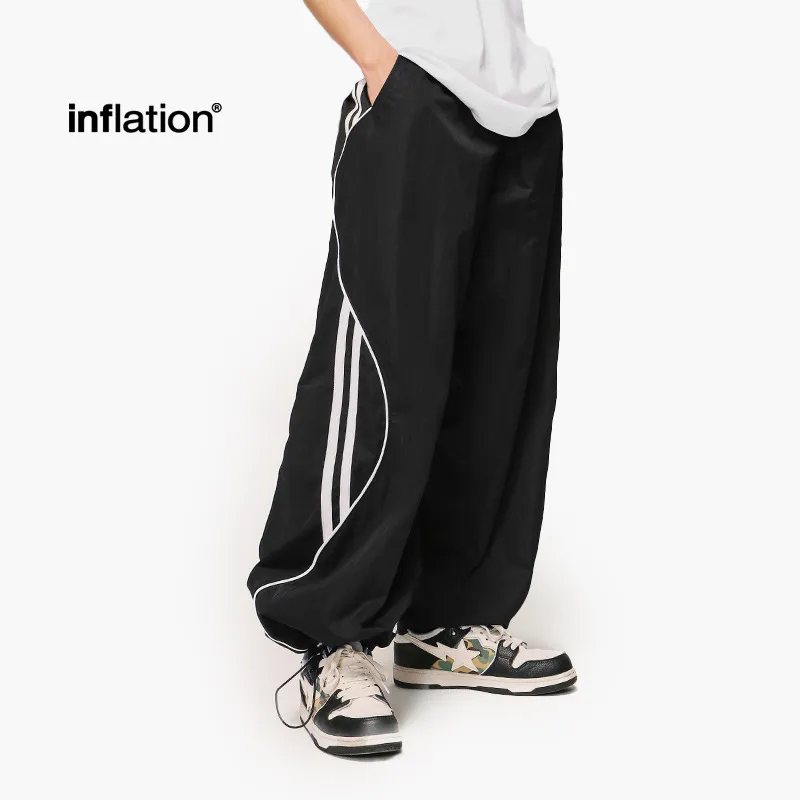 INF Men's | Retro Leisure Sports Wide Leg Pants  Autumn New Street Fashion Brand Straight Casual Pants Men