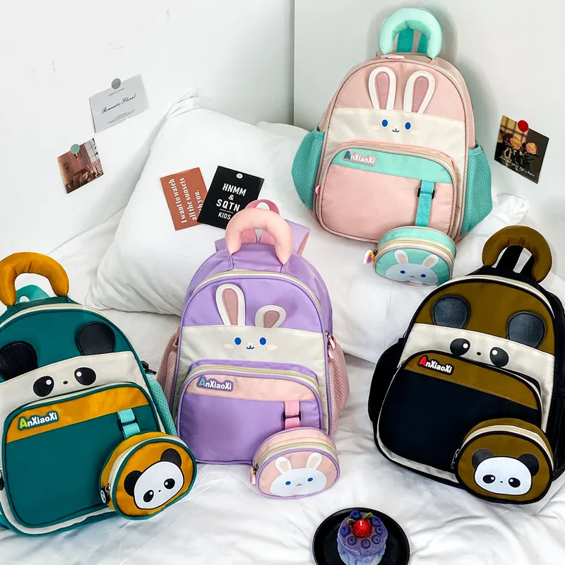 Cartoon Small Animal Children's Shoulder Bag New In Stock Kindergarten School Bag Wholesale Cute Baby Going Out Backpack