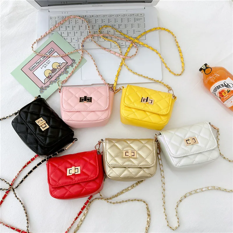 Girls' Bag New Style Cute Chain Children's Shoulder Crossbody Small Bag Fashion  Style Baby Mini Coin Purse