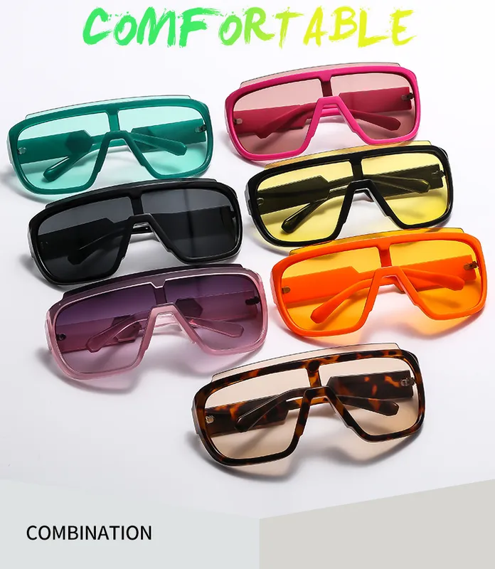 Fashion Fashion A Large Frame Glasses Ball Cool One-piece Sunglasses Riding Men's And Women's Sunglasses 891
