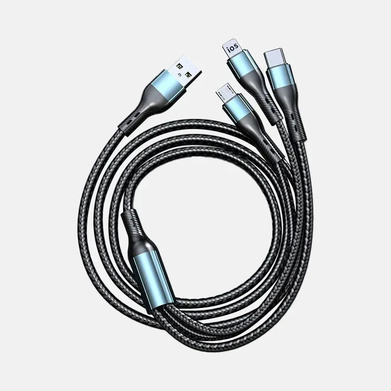Three-in-one Braided Data Line 1