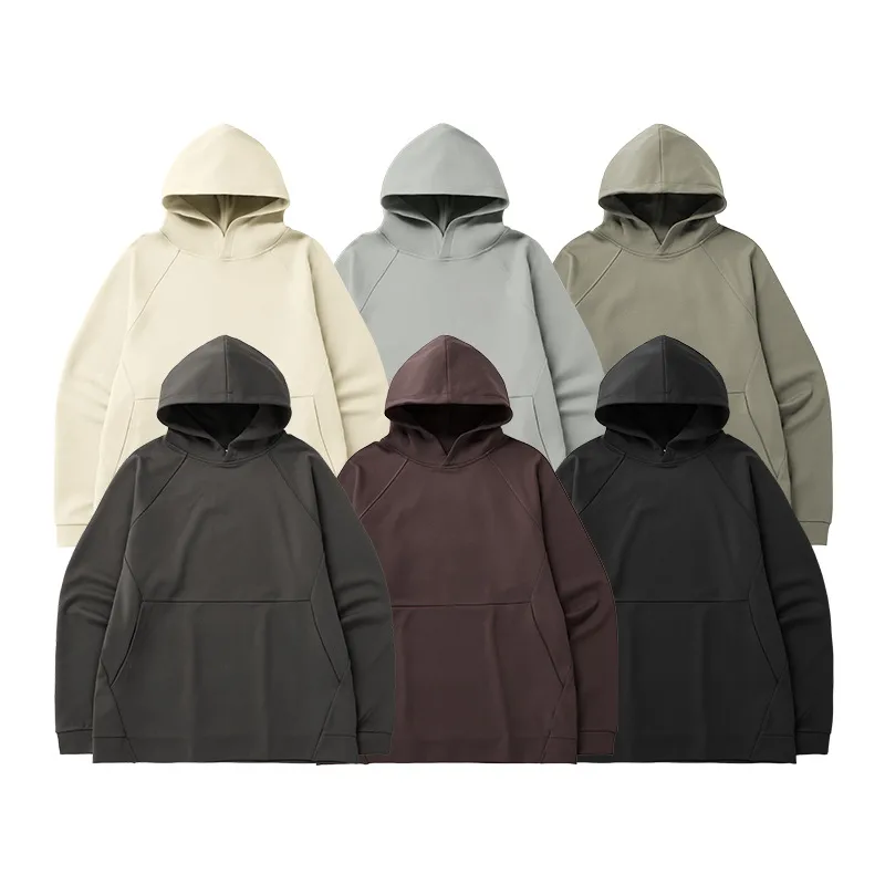 INF Men's Wear | HeiQ Intelligent Temperature Control Velvet Hooded Wear  Fall/Winter New 380g Solid Color Sports Jacket Men