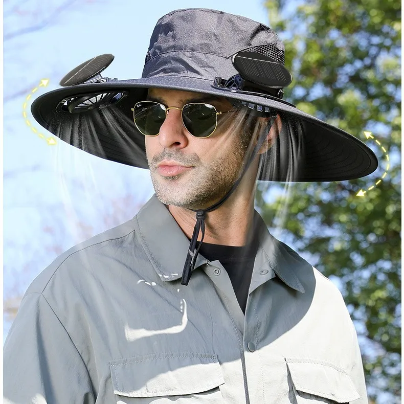 Unisex Retro Simple Style Solid Color Big Eaves Sun Hat
