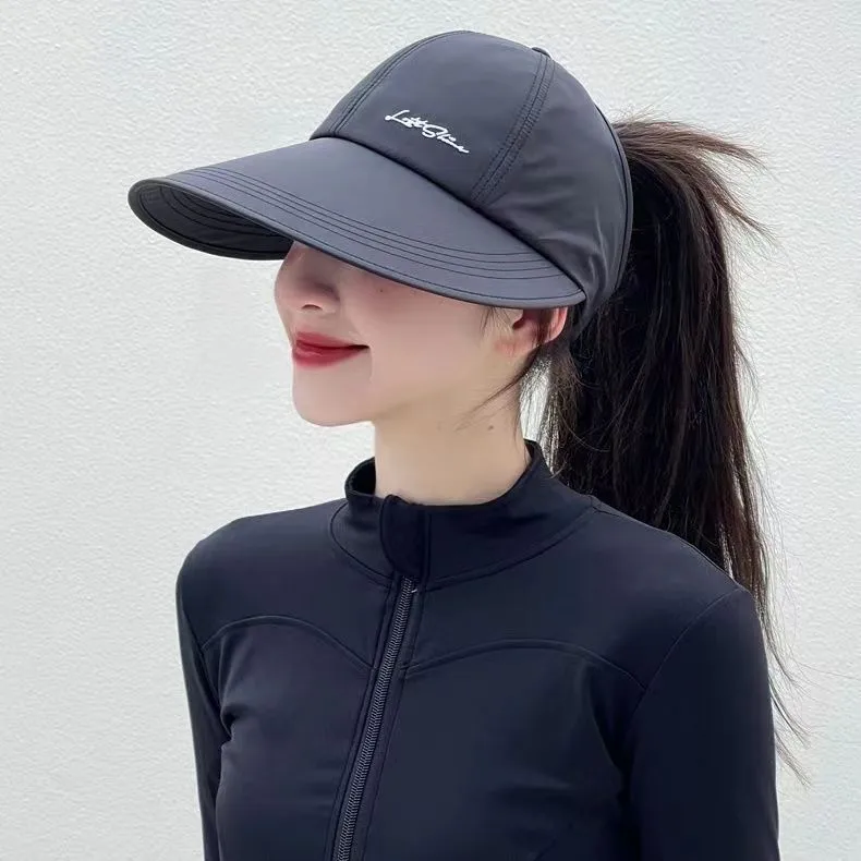 Sunshade And Sunscreen Hat Women's Summer Oversized Brim Lightweight Breathable Quick-drying Duck Tongue Hat UV Protection Sun Hat