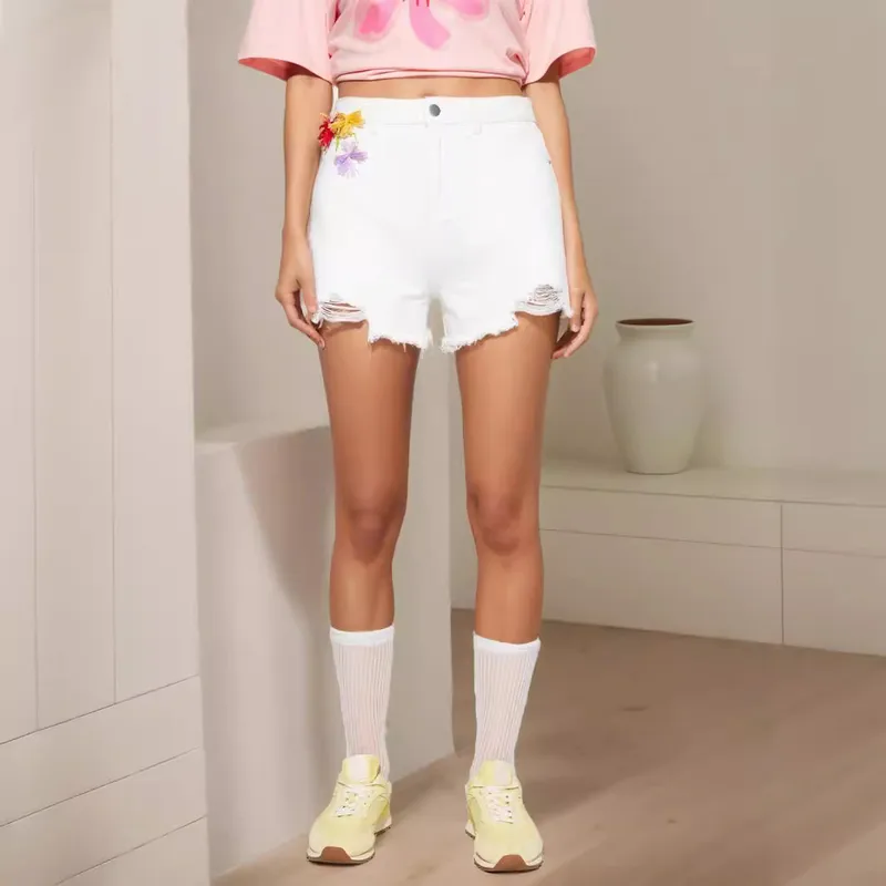 Women's Casual Daily Streetwear Solid Color Shorts Jeans