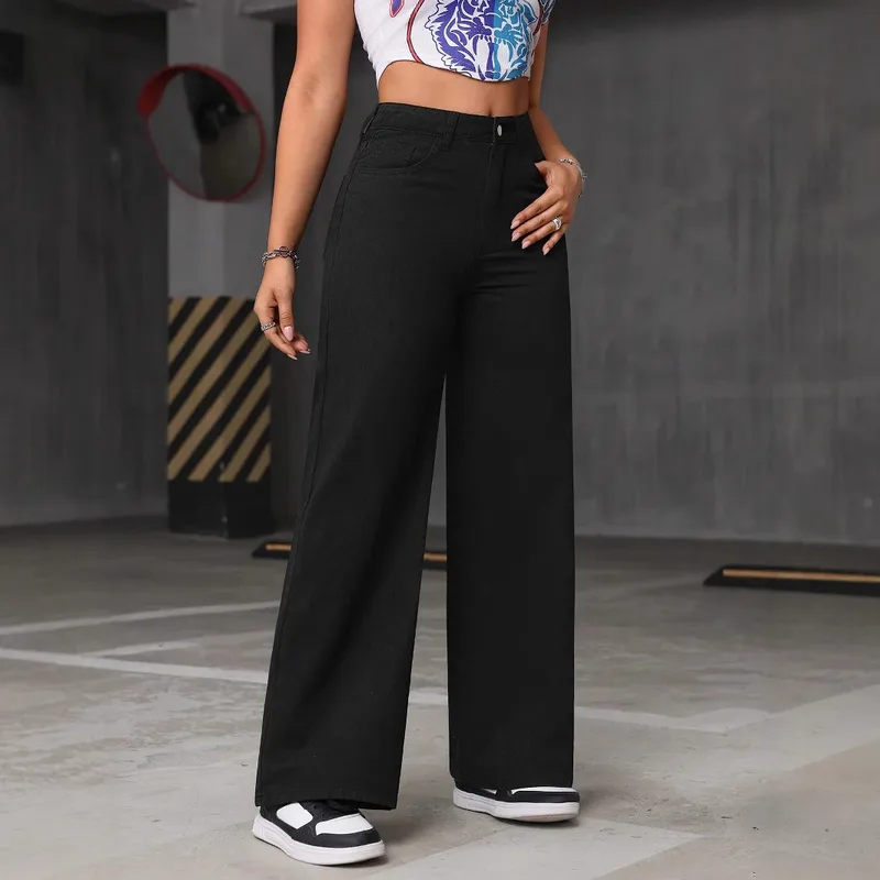 Women's Casual Daily Streetwear Solid Color Full Length Jeans