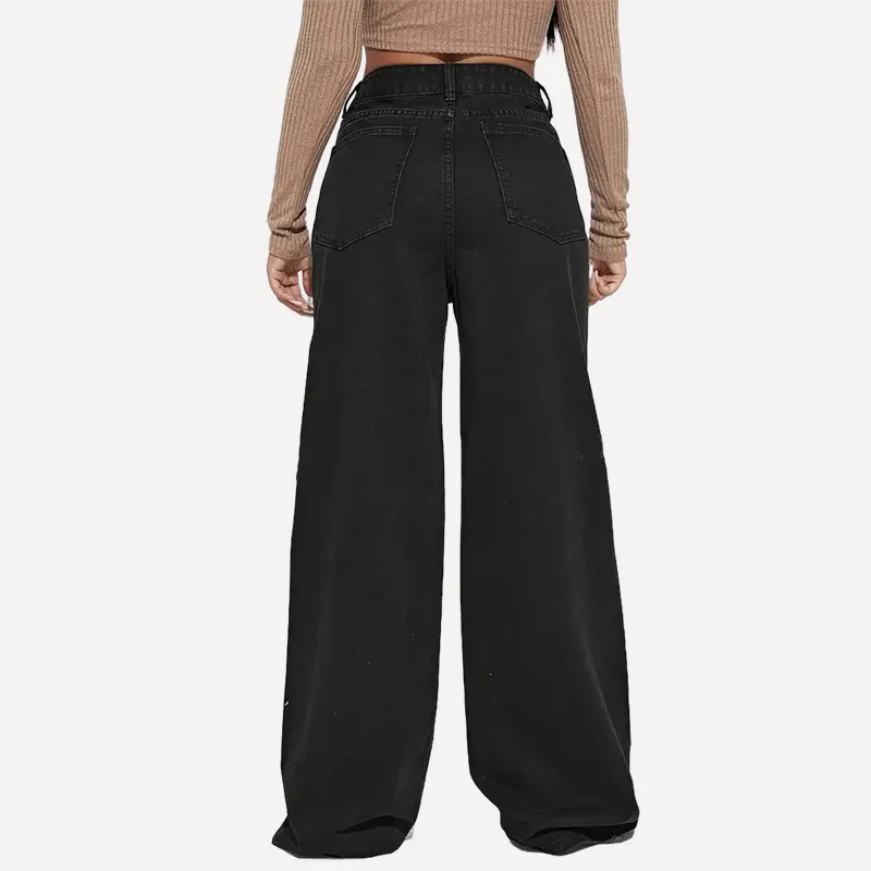 Women's Daily Street Simple Style Classic Style Solid Color Full Length Jeans