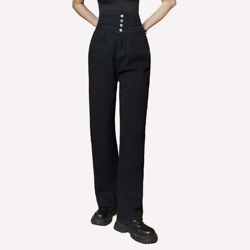 Women's Daily Street Streetwear Solid Color Full Length Jeans