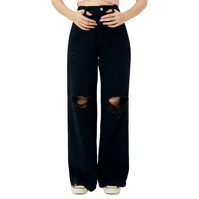 Women's Holiday Daily Classic Style Streetwear Solid Color Full Length Jeans