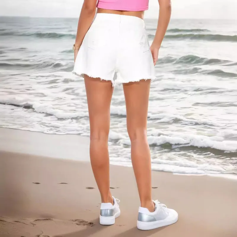 Women's Holiday Daily Simple Style Classic Style Solid Color Shorts Jeans