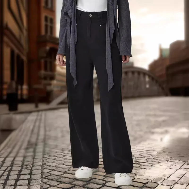 Women's Holiday Street Classic Style Streetwear Solid Color Full Length Jeans