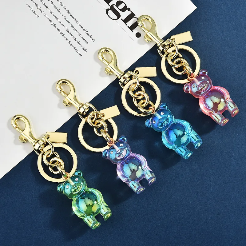 1 Piece IG Style Cute Bear Alloy Plating Bag Pendant Keychain