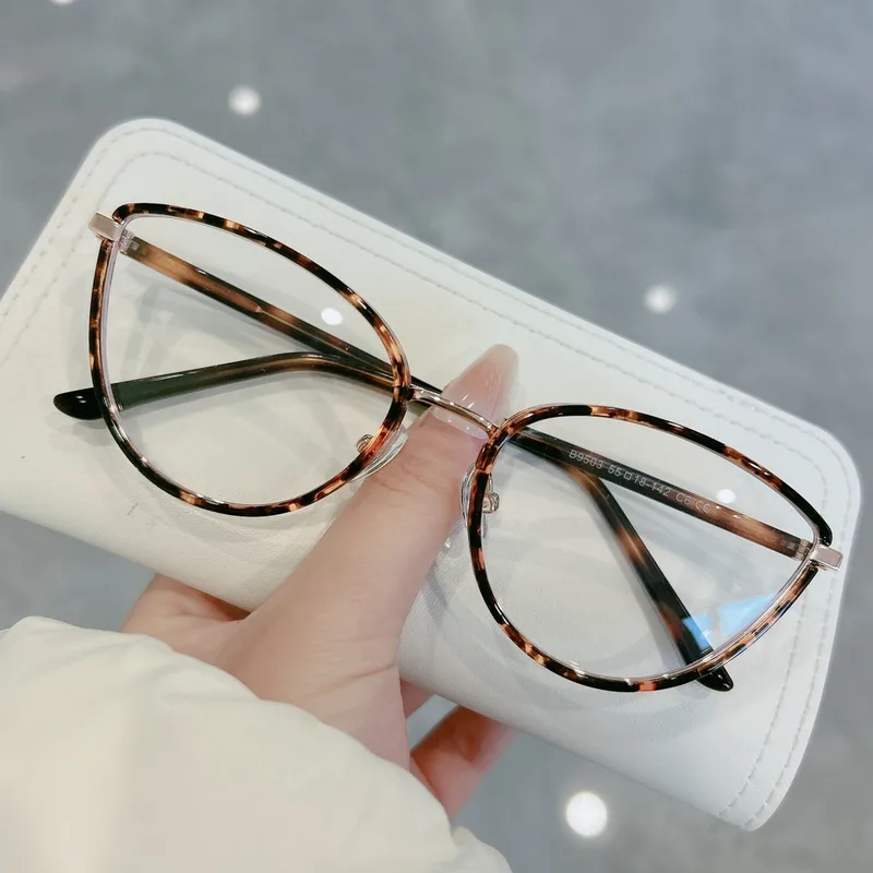 Classic Style Geometric Acrylic Butterfly Frame Full Rim Frame Glasses